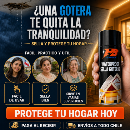Pack 2x1 Spray Tapa Goteras Sella Filtraciones en Minutos – 1400 ml