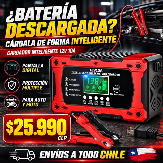 Cargador De Bateria Para Coche 12v
