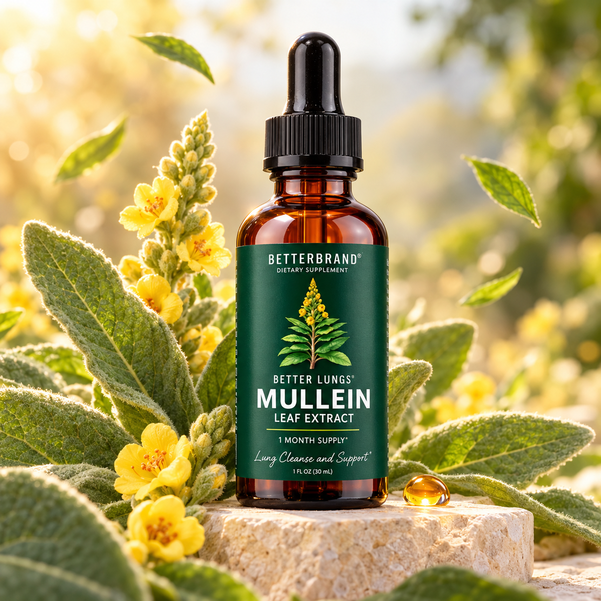 Frasco de Betterbrand Mullein de 60 ml con gotero