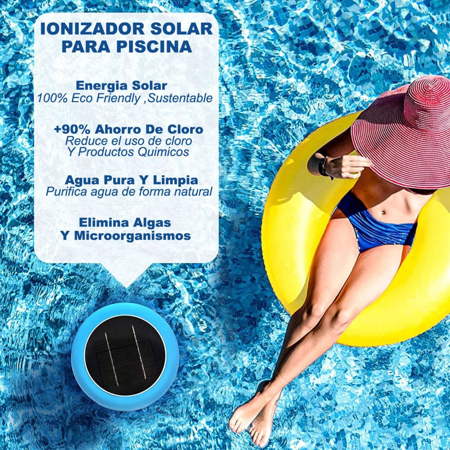 Ionizador solar para piscina