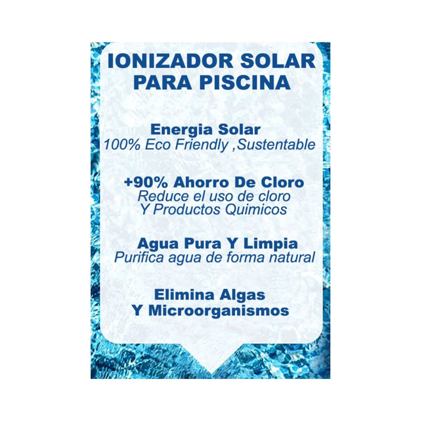 Ionizador solar para piscina