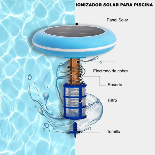 Ionizador solar para piscina